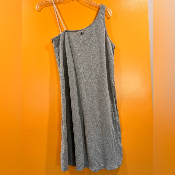 DIESEl asymmetric shoulder cotton dress. Size L - Picture 3 of 6